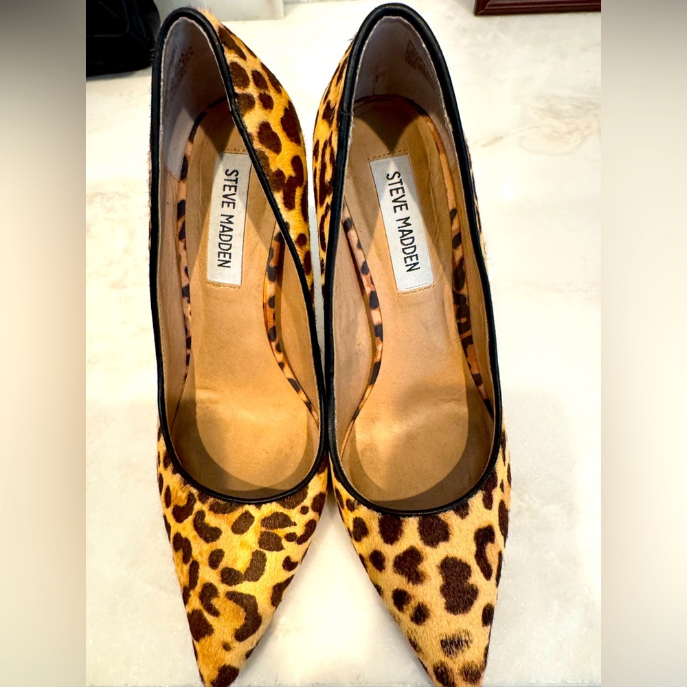 Steve Madden Leopard Heels size 6.5